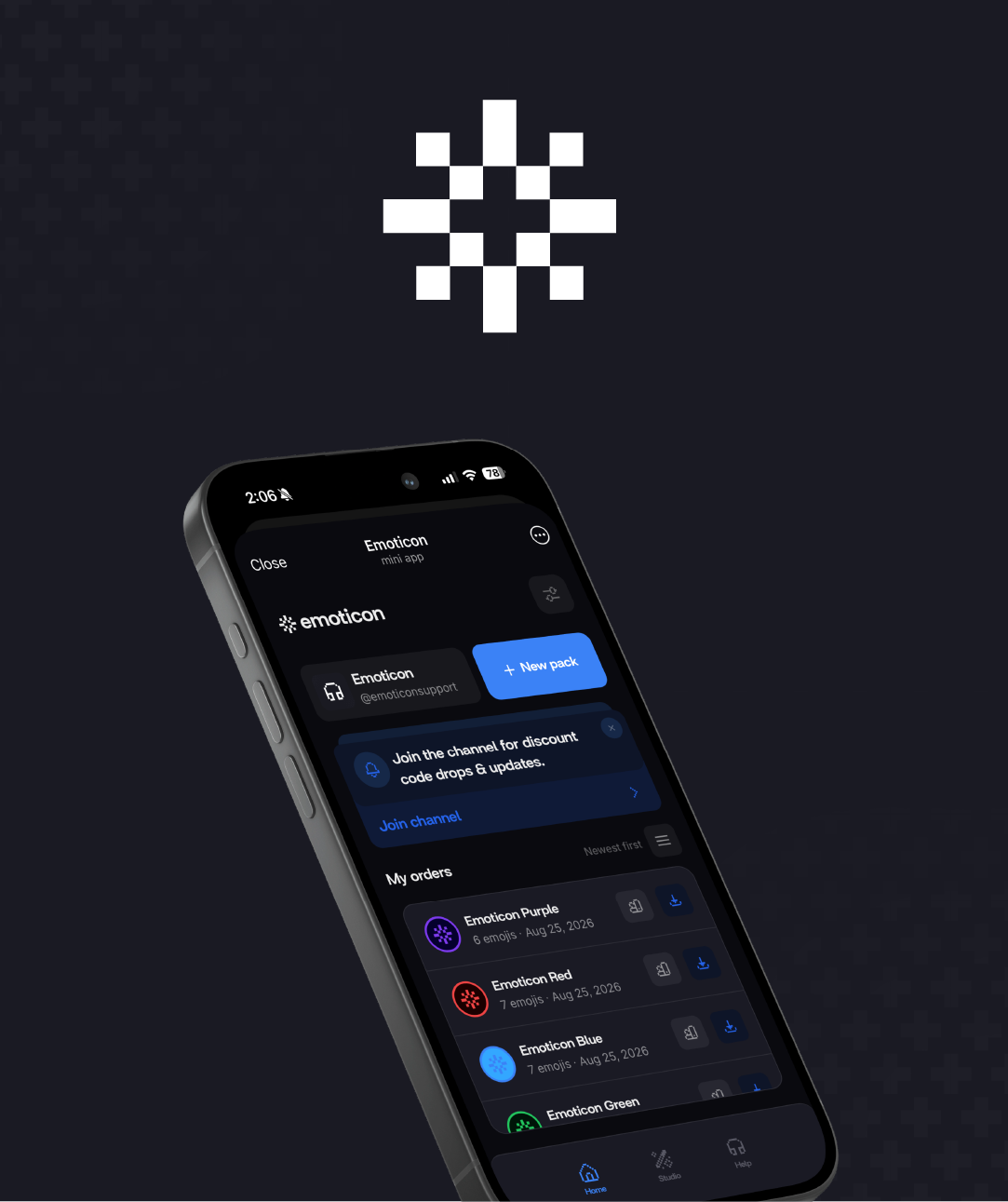 Emoticon — Brand identity, UI, & development